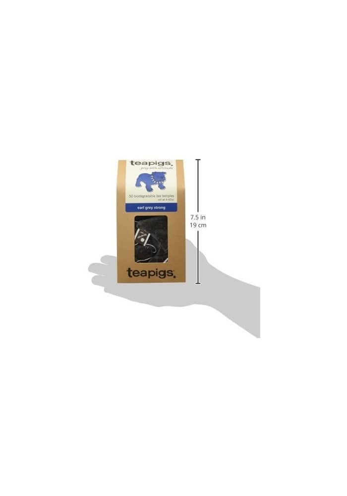 teapigs Earl Grey Strong Tea - 50 Biodegradable Tea Temples - Image 5